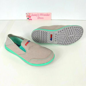 XTRATUF Women's Slip-On Espadrilles - Tan and Mint